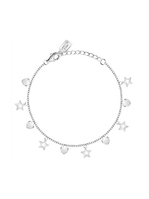 Bracciale in argento con ciondoli