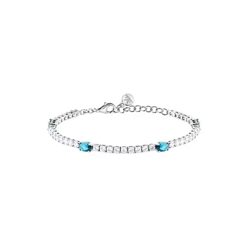 Bracciale Morellato tennis con pietre azzurre