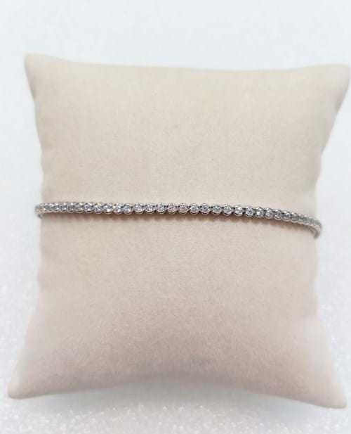 Bracciale tennis in oro bianco