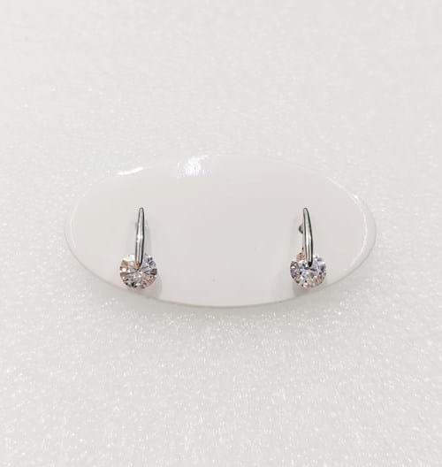 Orecchini in oro bianco con zirconi